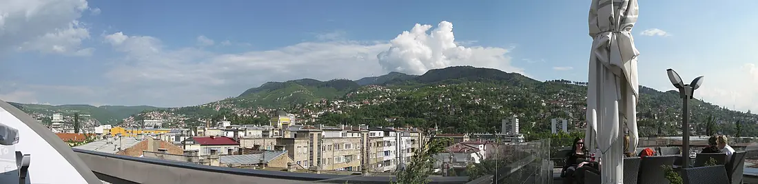 Mount Trebević view from Sarajevo (Panoramic)
