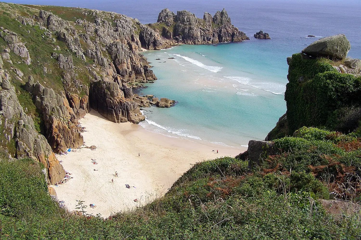 Pednvounder beach from treen cliff