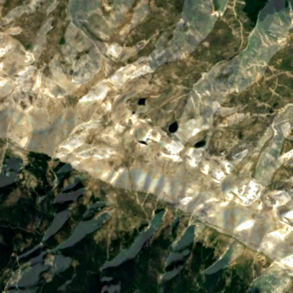 Uludağ seen from above (Sentinel-2)