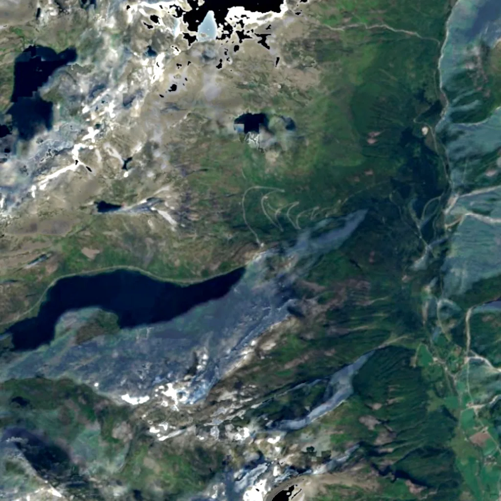 Utsikten seen from above (Sentinel-2)