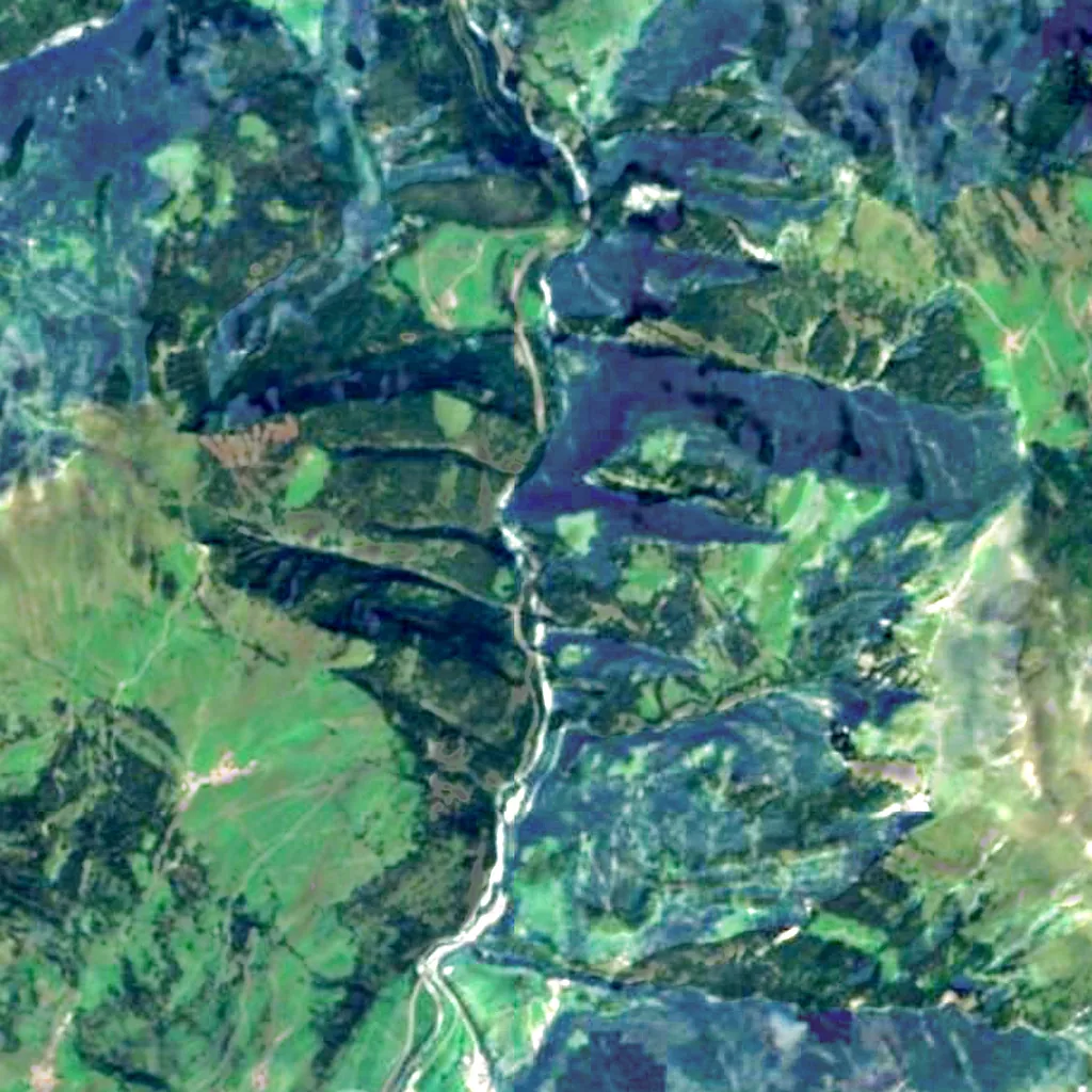 Viamala seen from above (Sentinel-2)