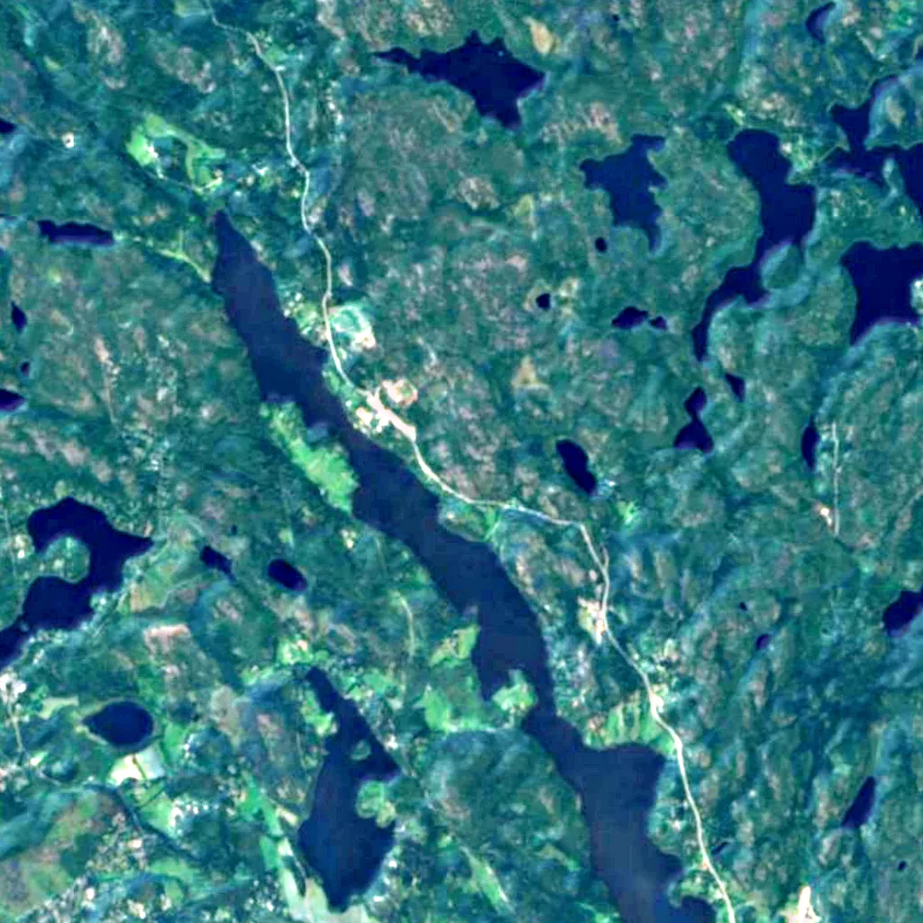 Viewpoint Maahisenkierros seen from above (Sentinel-2)