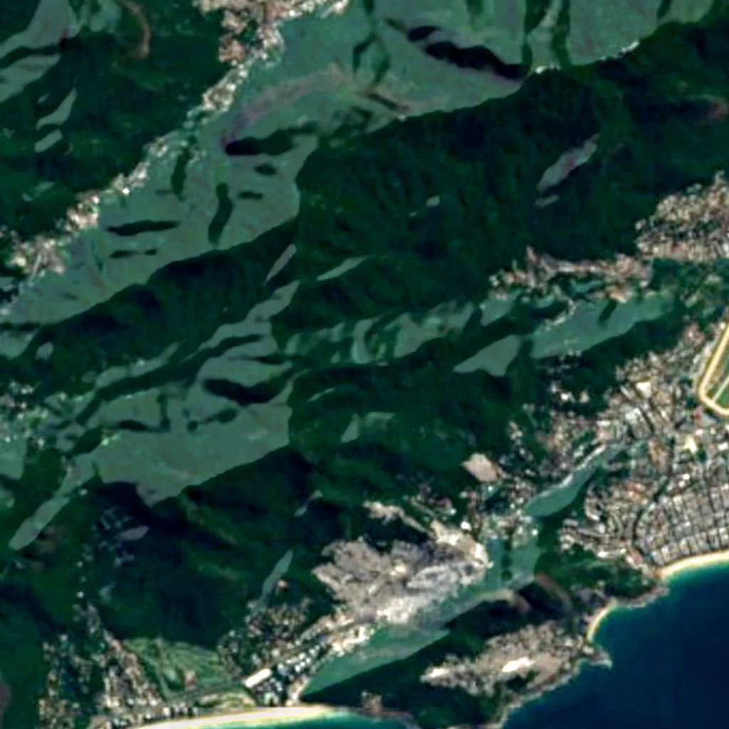 Vista Chinesa seen from above (Sentinel-2)
