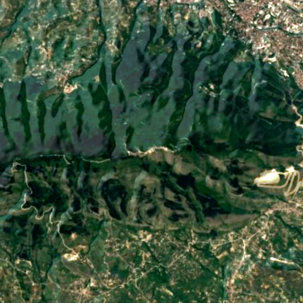 Vodno seen from above (Sentinel-2)