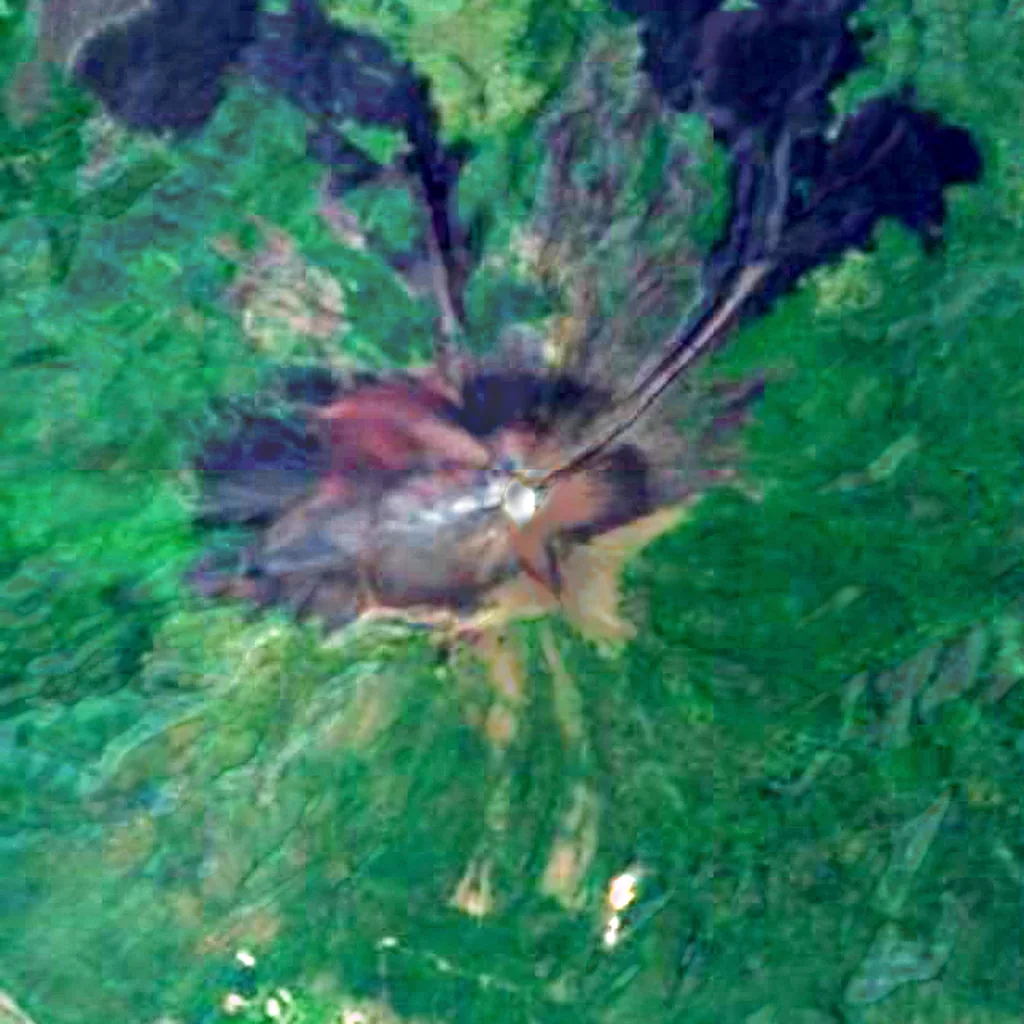 Volcán Momotombo seen from above (Sentinel-2)