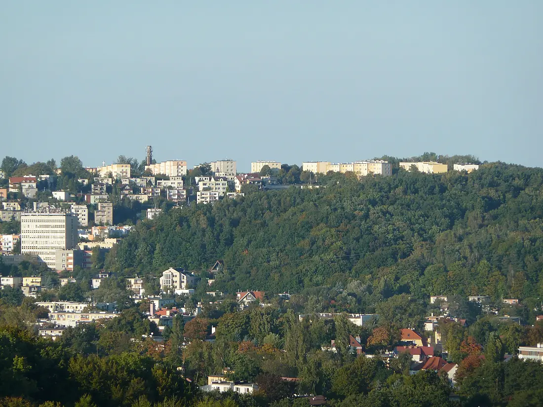 Gdynia Redłowo z wieży widokowej w Kolibkach 2010-10