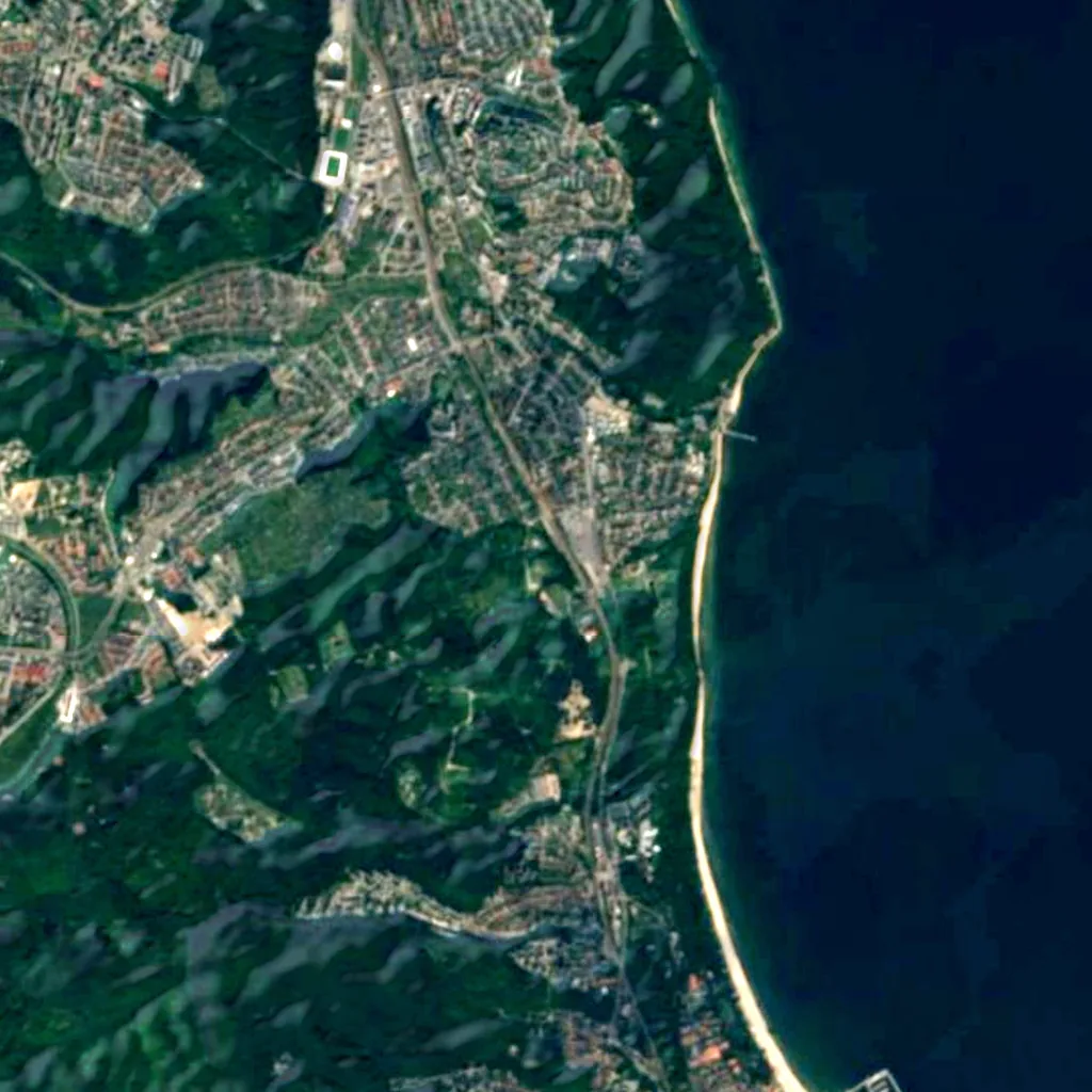 Watch Tower Kolibki seen from above (Sentinel-2)