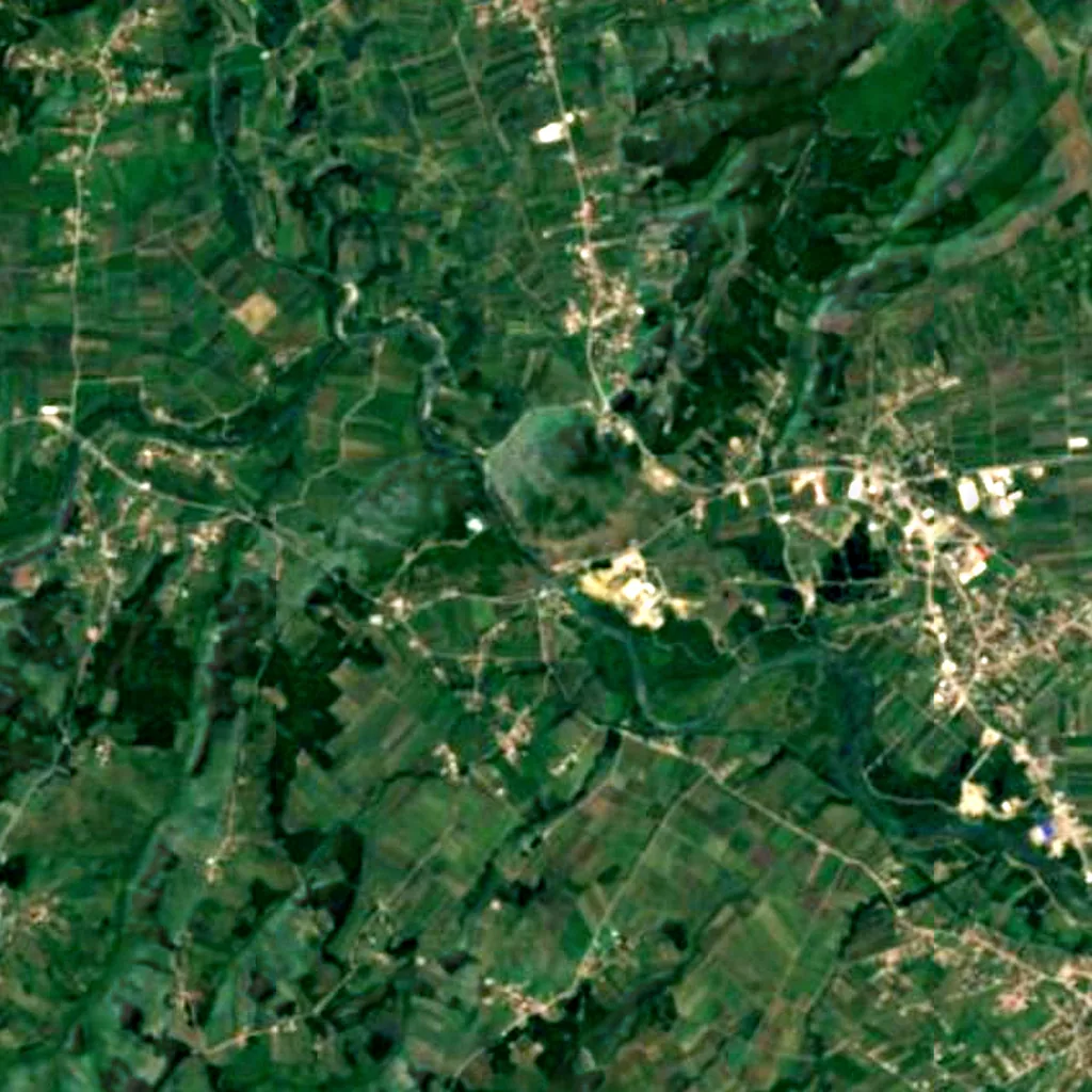 White Drin Canyon seen from above (Sentinel-2)
