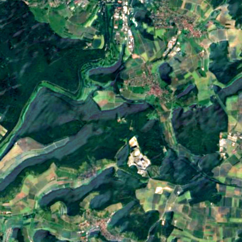 Wittelsbacher-Tower seen from above (Sentinel-2)