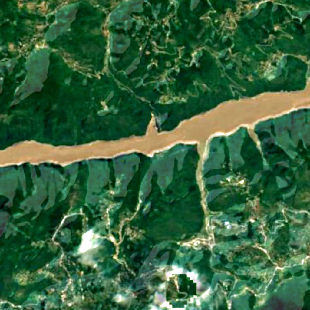 Wu Gorge seen from above (Sentinel-2)