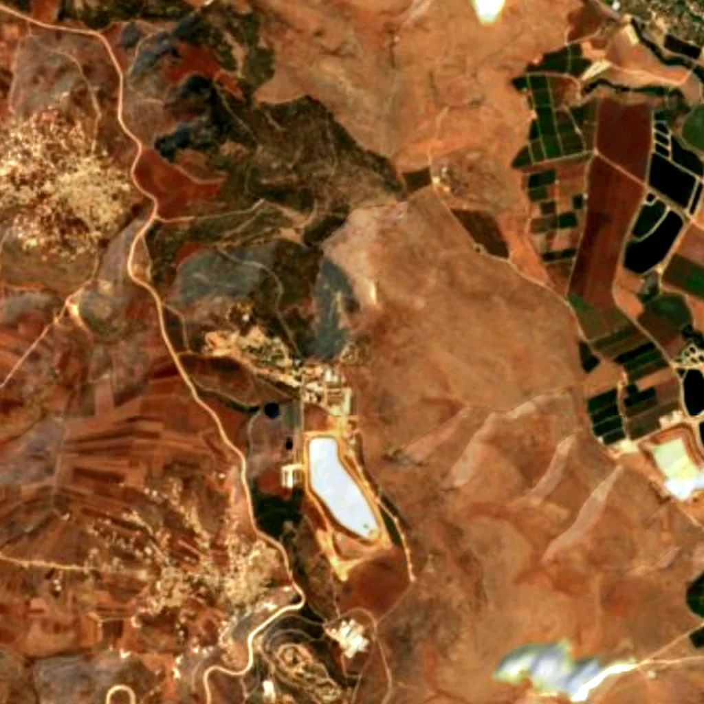 Yehonatan Deutsch Lookout seen from above (Sentinel-2)