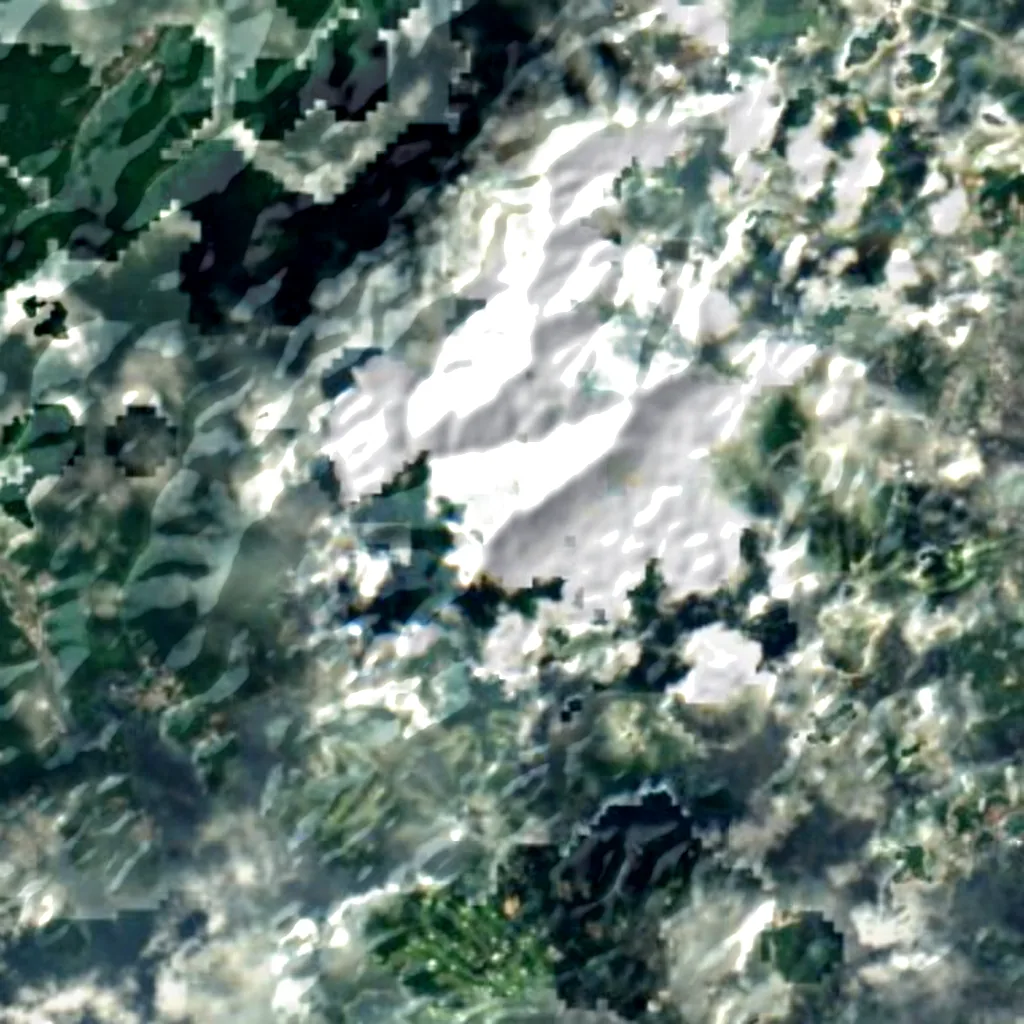 Yokoyama Viewpoint seen from above (Sentinel-2)