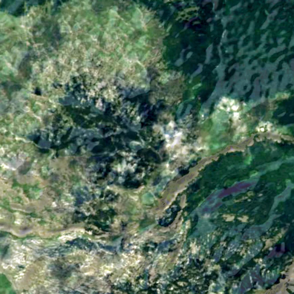 Zelengora seen from above (Sentinel-2)