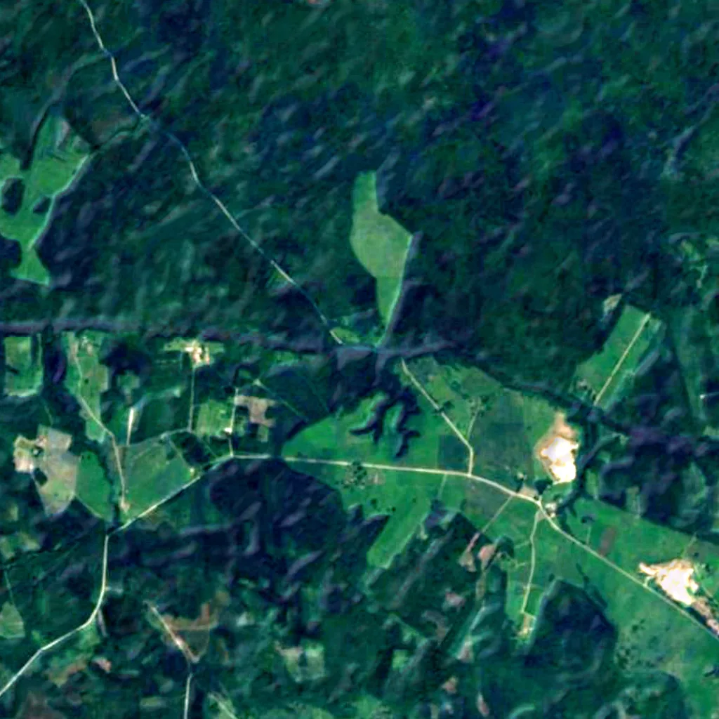 Zilie Kalni seen from above (Sentinel-2)